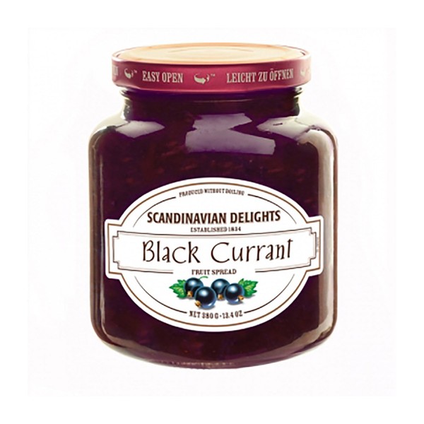 Elki's Gourmet Scandinavian Delights Preserves, Black Currant , 13.4 Ounce