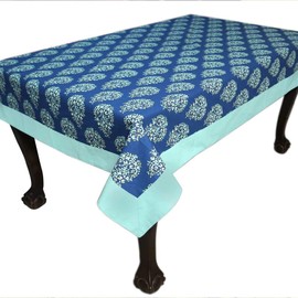 Bilberry Furnishing By Preeti Grover Cotton Rectangular Table Cover?for 6 Seater (60x90 Inches)