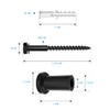 ZEKOO 1-3/4" Sliding Barn Door Hardware Track Spacers Replacement Assemblies