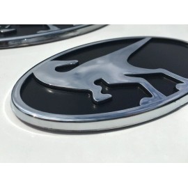 Exos Chrome Raptor Front Emblem for 2019 & 2020 Hyundai Veloster Turbo & Veloster N