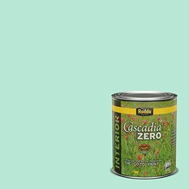 Rodda Paint CASCADIA ZERO Interior Semi-Gloss Paint & Primer in One, Quart, Turquoise Tower