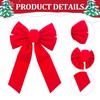 2 x large gift bow, large bow, gift, large red