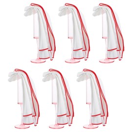 6 Pack Premium Microfiber Wine Glass Polishing Cloths, Large Lint-Free Drying Towels for Glasses, Stemware, Glassware, Camera Lenses, 23.6 Inch X 19.7 Inch (White)