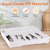 Spaclear Adjustable Kitchen Utensil Organizer Plastic Silverware Drawer Organizer, Expandable
