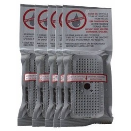 40 Gram Silica Gel Desiccant Dehumidifier 4x2x1/2, 5 Pack