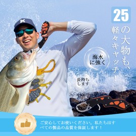 YOZOTA Fish Grip, Aluminum Alloy, Rust Resistant, Lightweight, Compact Design, Load Capacity 44.1 lbs (20 kg), Lightweight, Carabiner Included, Spiral Cord Included, Sea Fishing, Pond Fishing, Bass