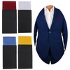 NiceYnn 4 Pack Pre-Fold Square Pockets on Card Handkerchief for