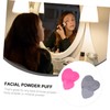 Healeved 12pcs Heart Shape Cotton Makeup Puff for Loose Powder