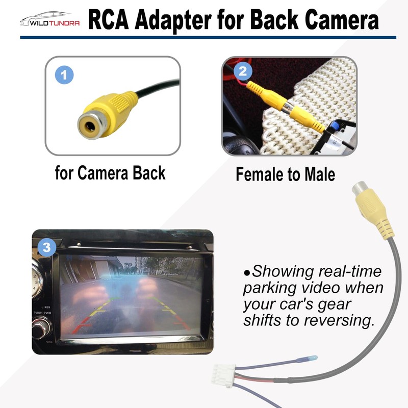 10 Pin Backup Camera Harness Adapter for Android Car Stereo