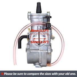 SVKZGFZ PWK 32MM Carburetor for Honda CR80 CR85R CR125 Kawasaki KX80 KX100 KX125 Suzuki RM65 RM85 RM85L Yamaha DT125 YZ85 YZ125 100-200CC Dirt Pit Bike Carb