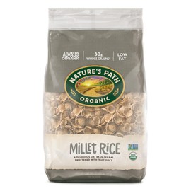 Nature's Path Organic Millet Rice Flakes Cereal, 32 oz (Pack of 6), Non-GMO, Earth Friendly Packaging