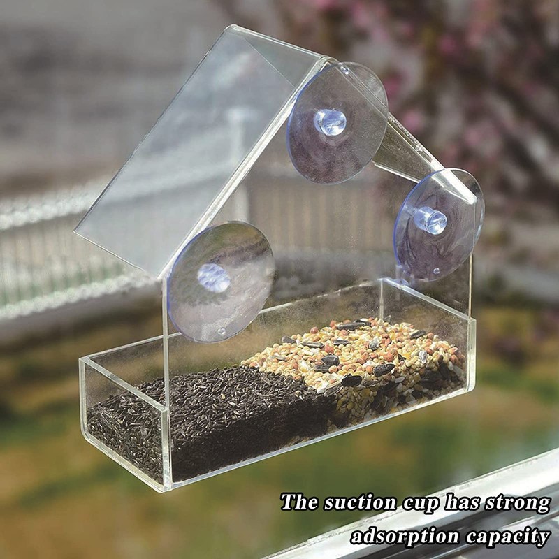 Winfred Window Bird Feeder with 3 Extra Strong Suction Cups