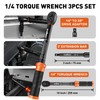 HORUSDY 1/4" Torque Wrench 4PCS Set, 20-240 in-lb Click Torque