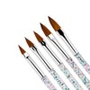 Kingsie 5 Piece Sculpted Nail Brush Cute Acrylic Nail UV