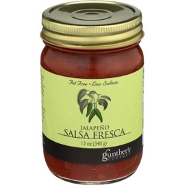 Gunther's Gourmet Jalapeno Salsa Fresca, Jalapeño Salsa Fresca, Fresh Aroma And Well-Balanced Flavor 12 ounce