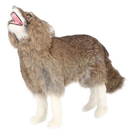 Garden Decoration Simulation Brown Wolf,Brown Wolf Ornaments Handicrafts