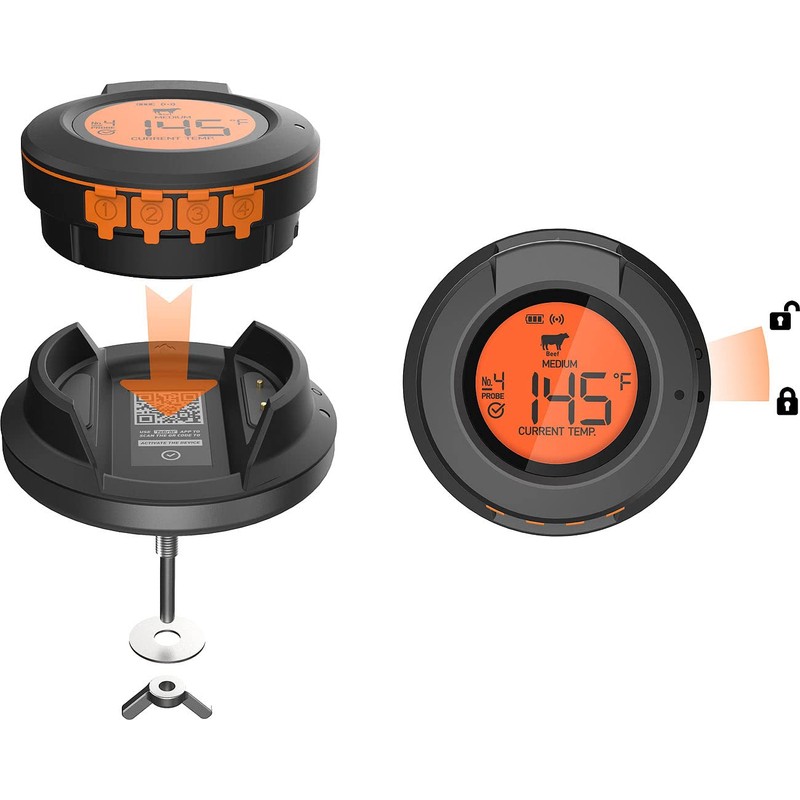 Rosenstein & Söhne Grill Thermometer: Smart Digital Grill Thermometer, Conversion