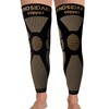 NOSIDAK Full Leg Compression Sleeve (Pair), Copper Knee Sleeves, Anti