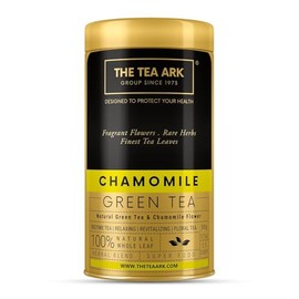 Chamomile Teas Loose Leaves (50 grams) Tin | Herbal Green Tea | Natural Whole Flower Buds of Chamomile (25 Servings) (Chamomie Green Te)