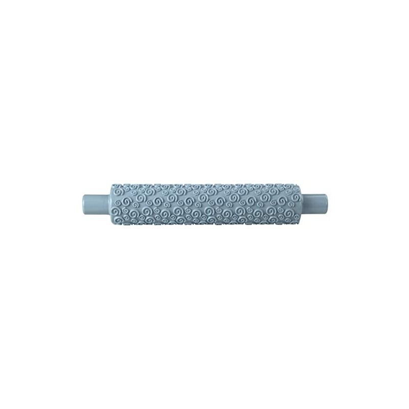 Zenker 44970 Fondant Embossing Roller, Plastic, blue