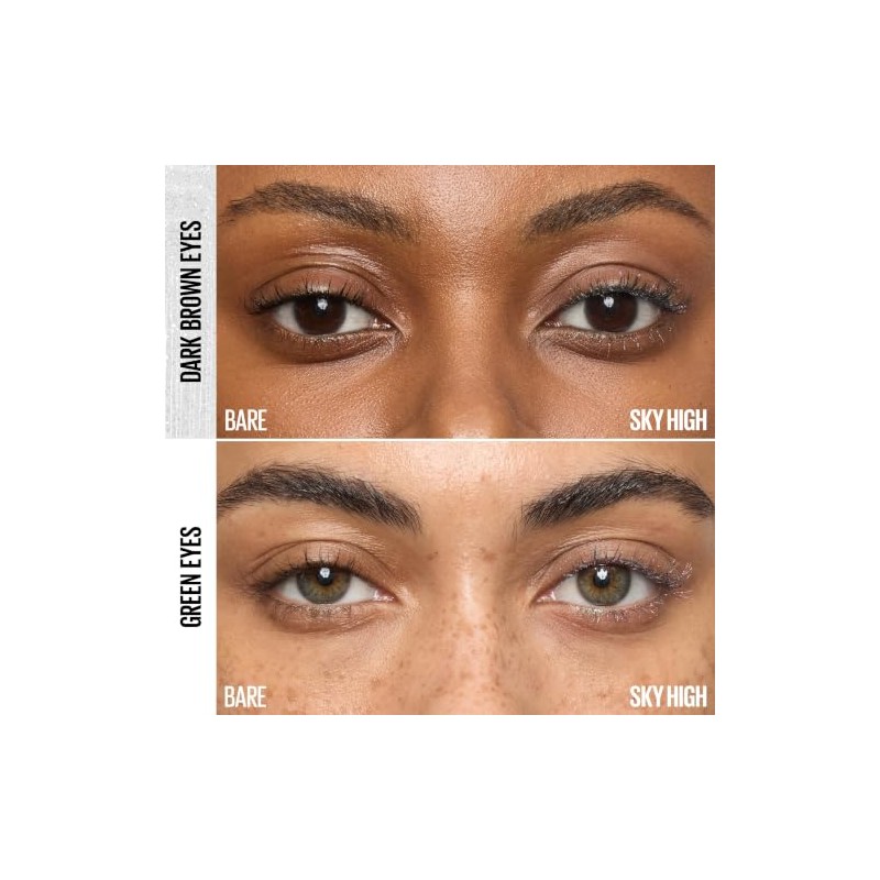 Maybelline Sky High Space Diamond Máscara de Pestañas, Dura 24H,