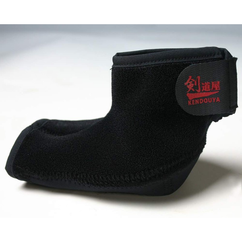 Kendoya W Guard Heel Canvas Black Kendo Double Guard Heel