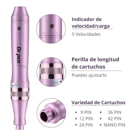 Dr. Pen M7-w Inalambrica Dermapen Microagujas Pluma Facial