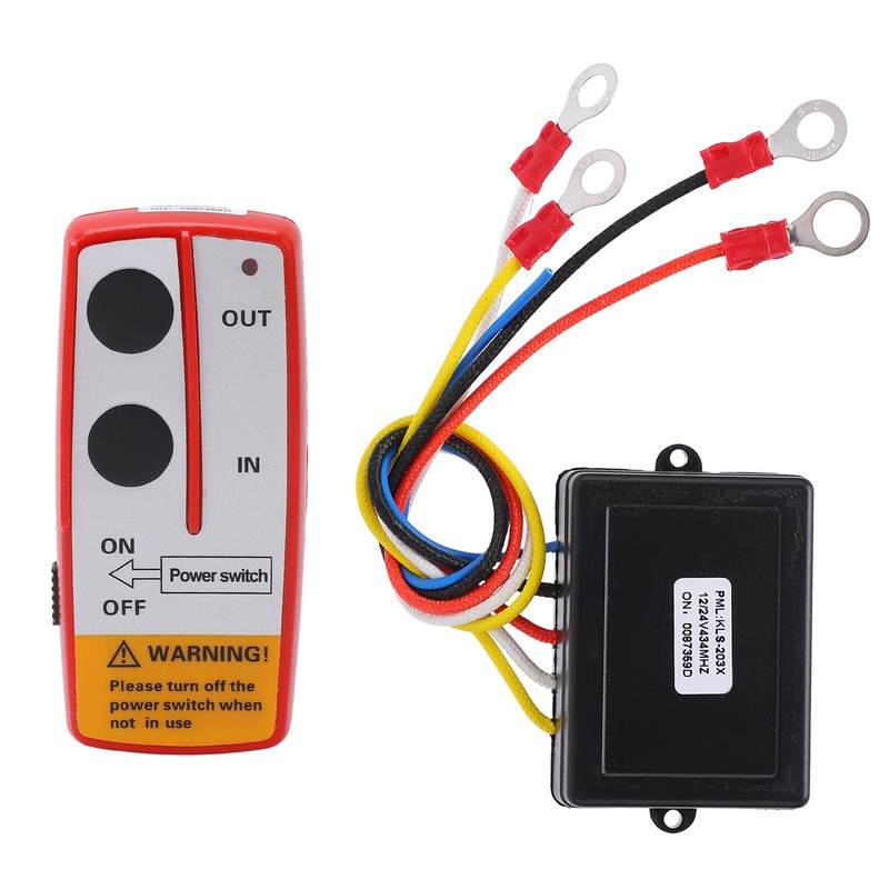 Universal Winch Wireless Remote Control Switch Kit with Receiver 12V