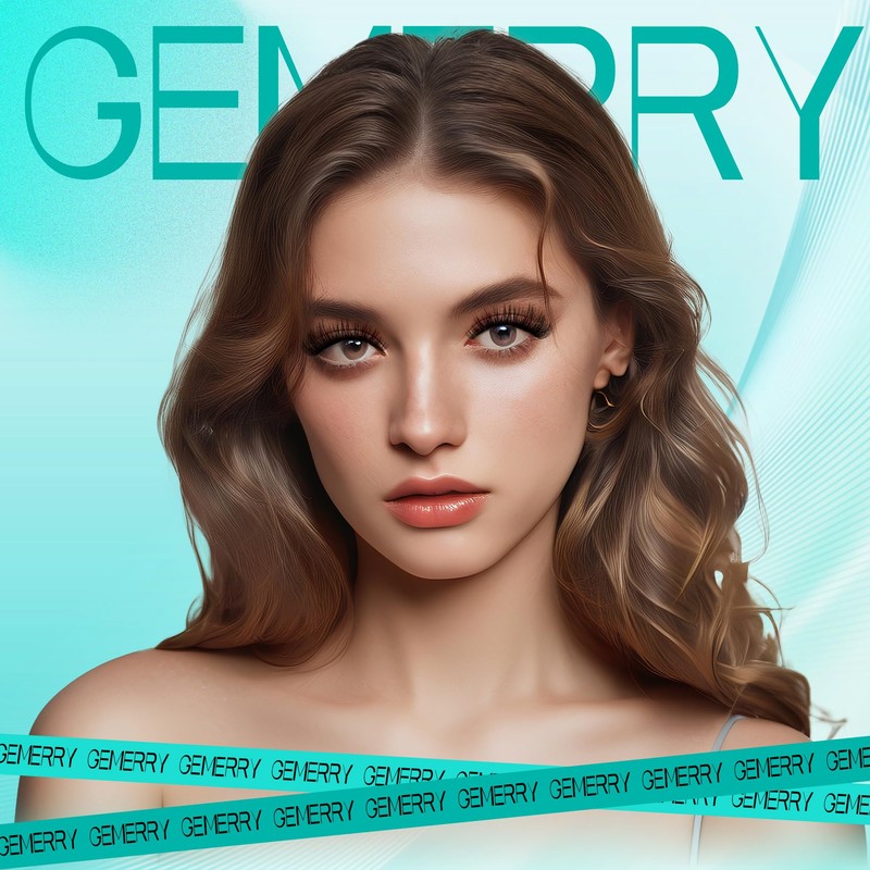 GEMERRY Individual Eyelash Set 80D Cluster Eyelashes 0.07 D Crul