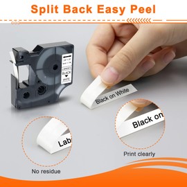 5 x Labelwell Compatible Label Tape Replacement for DYMO 40913 S0720680 D1 9 mm Black on White Label Tape for Dymo LabelManager 160 PNP 210D 360D 280 420P 500TS Labelpoint 250 150 100