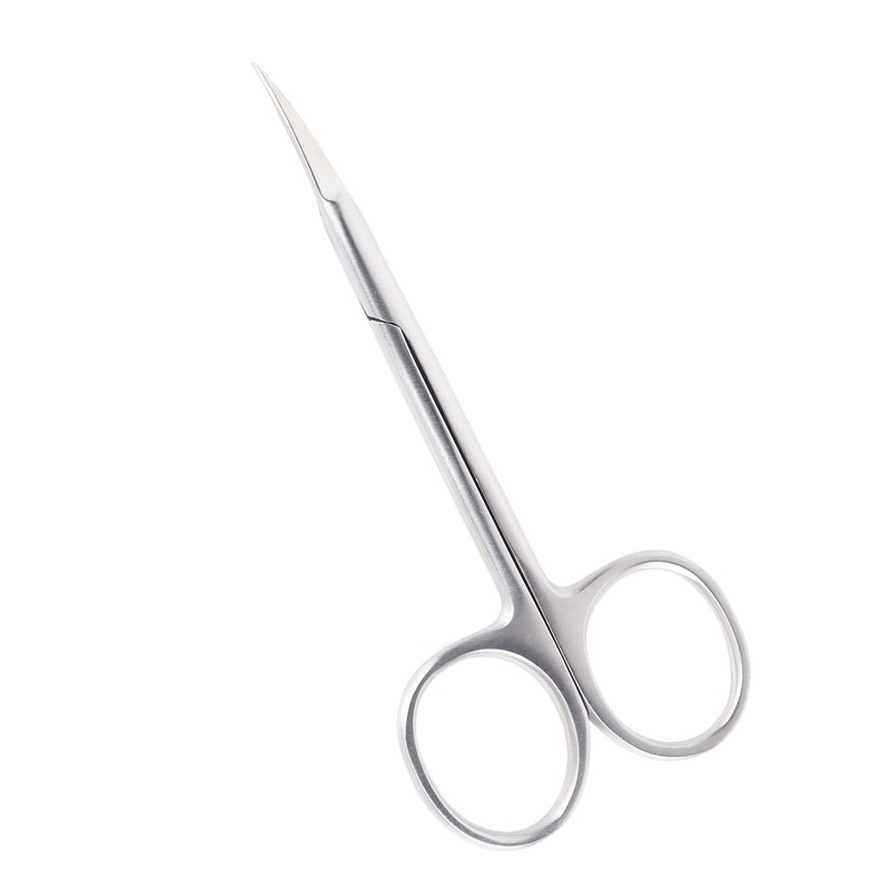 Professional Precise Pointed Tip Cuticle Scissors Stainless Steel Curved Blade