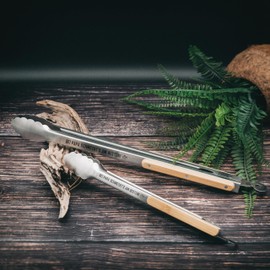 Abenteuernah Barbecue Tongs, Father's Day Gift, Dad & Grandpa Gift, BBQ Tongs, Father's Day, Men's Gifts with Your Individual Name (Dad Large)