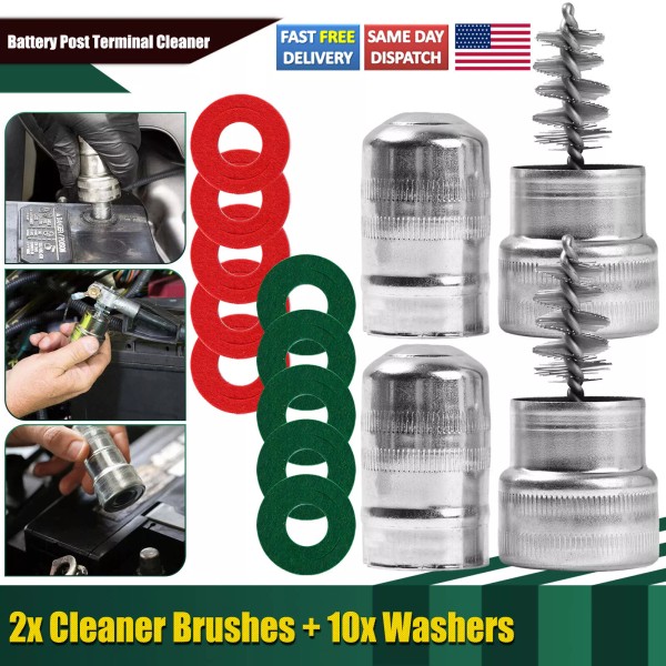 Unbranded Car Battery Post Terminal Cleaner Dirt Corrosion Brush Hand