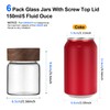 Patoper Glass Spice jars Glass Jars with Screw Lid 5