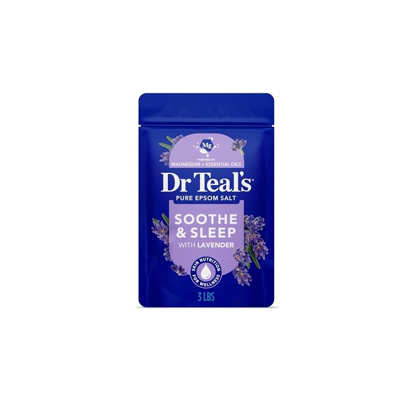 Dr Teal's Epsom Salt Soaking Solution, Soothe & Sleep, Lavender,