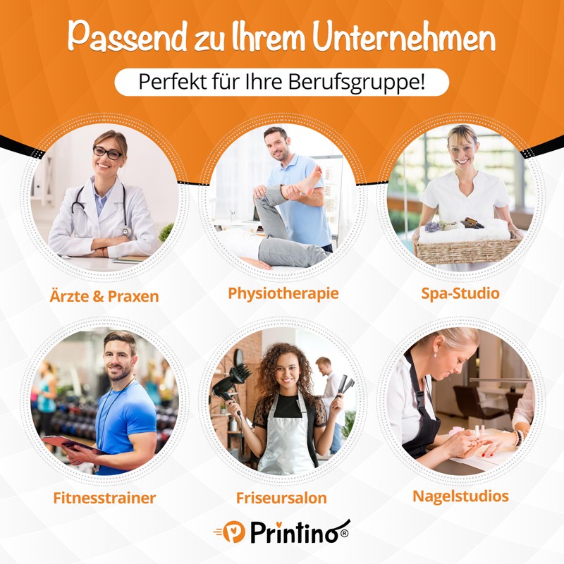 PRINTINO ‎ 10 Appointment Pads, 50 Appointment Notes, DIN A7,