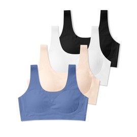 SALIA GIRL Training Bras for Girls 10-16 Sports Seamless Bra Design with Removable Padding Bras-Large