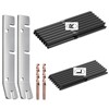 BLIKA 30 Pack T316 Stainless Steel Black Right&Left Handed Thread