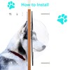 2-Pack 12.4" Acrylic Dog Fence Peek Window with Air Holes