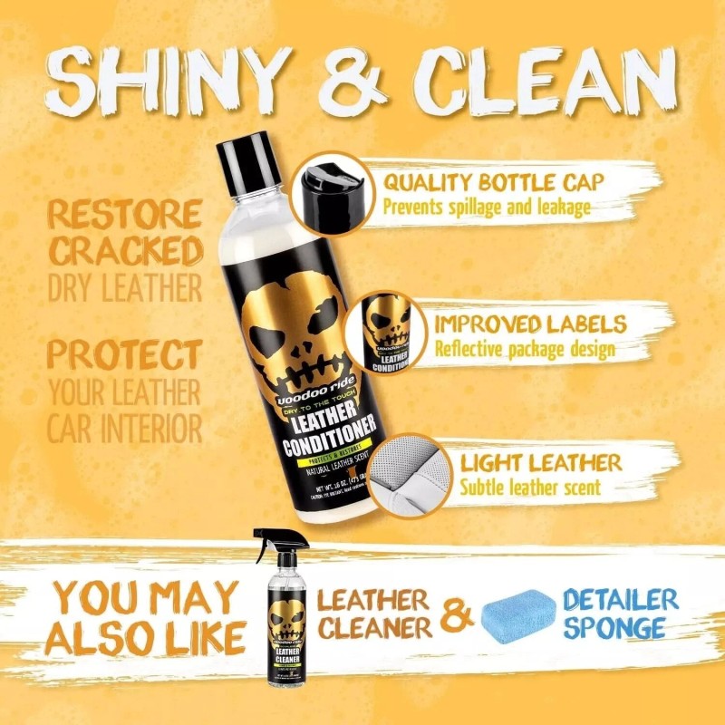 Voodoo Ride 16oz Leather Conditioner for Natural and Synthetic Leather