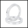 Hihaha 4pcs 73.1 to 57.1 mm Aluminium Alloy Car Hub