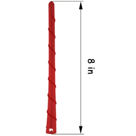 ONE250 8" inch Spiral Flexible Copper Core Antenna, Compatible with Jeep Wrangler JK JKU JL JLU Rubicon Sahara Gladiator (JL) [JT] Renegade Cherokee - Designed for Optimized FM/AM Reception (Red)