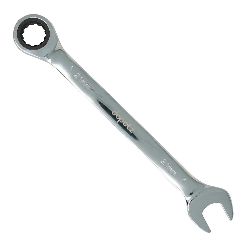 Dapetz ® Fixed Head Ratchet Spanner Ratcheting Combination Wrench Chrome