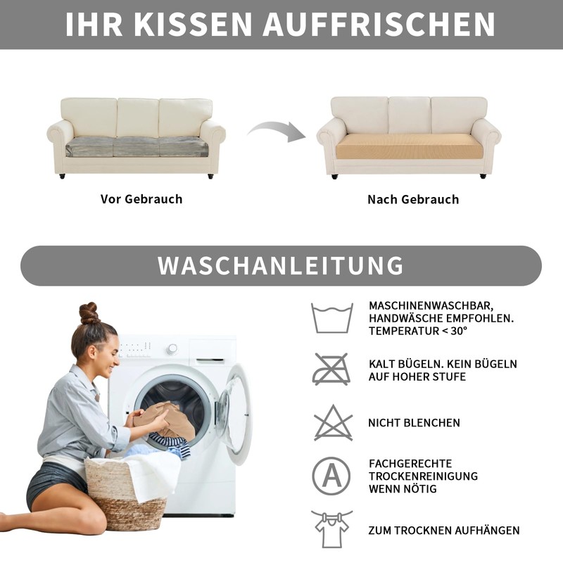 Easy-Going Stretch Sofa Couch Cover 3 Seater, 1 Piece Universal