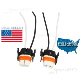 SparkHID H11 880 H8 Female Ceramic replacement plugs Connector sockets pigtail HID LED H9