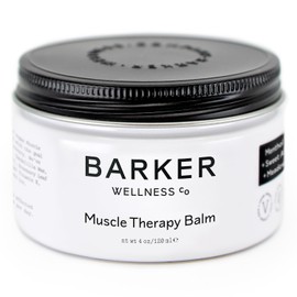 Barker Wellness Muscle Therapy Balm｜Soothe Joint and Muscles, Natural Relaxation with Added Antioxidants and Moisturizer｜All-Natural Vegan Cruelty-Free