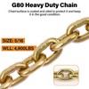 Lechansen Grade 80 Tow Chain 5/16 ×20 FT,5/16 Inch Binder