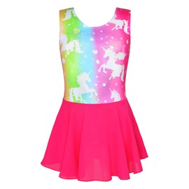 Girls Ballet Leotard Star Unicorn Dance Dress Size 2t 3t Sparkle Sleeveless Gymnastics Ballerina Dancewear