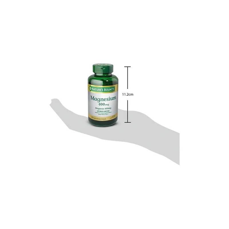 Magnesio 400mg 75 Softgels Magnesium Supplement, High Potency