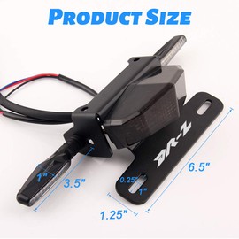 License Plate Holder Fender Eliminator Rear Tail Tidy LED Brake Lights and Turn Signals For Suzuki DRZ400S DRZ400SM DRZ400E (Smoke)